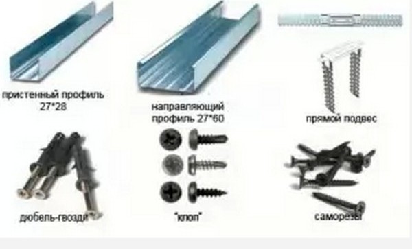 Расходные материалы для потолка из гипсокартона