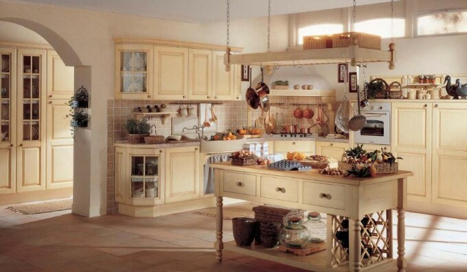 Встроенная техника в стиле прованс
